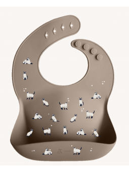 Bavoir en silicone Minouche...