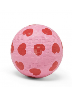 Ballon coeurs et rose 12 cm