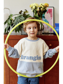 Sweat bleu "Frangin"