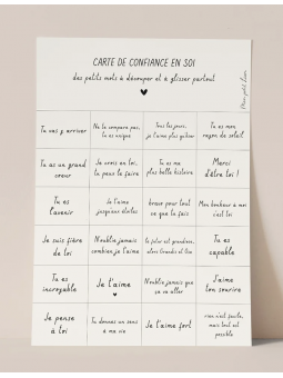 Carte de confiance en soi