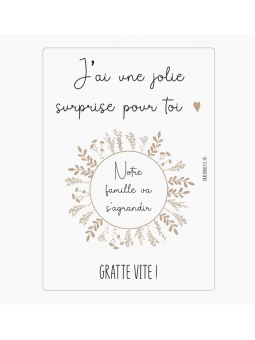 Carte annonce "Notre...