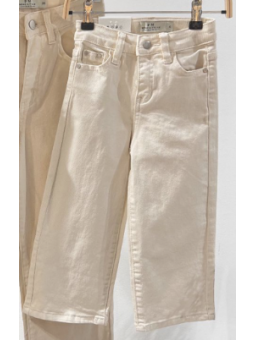 Jean large beige