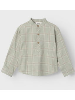 Chemise verte à carreaux