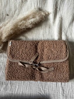 Tapis à langer boucle biscuit