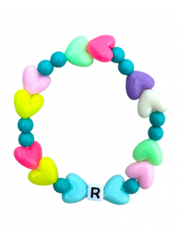 Bracelet enfant bleu coeur