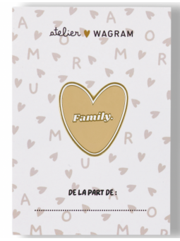 Pins "Familly" doré