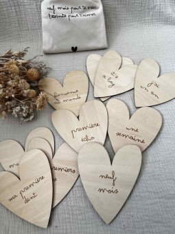 Cartes étapes en bois