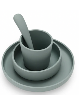 Coffret repas en silicone vert