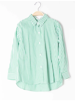 Chemise rayée avec broderie...