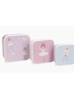 Lot de 3 boîtes à lunch Ballet