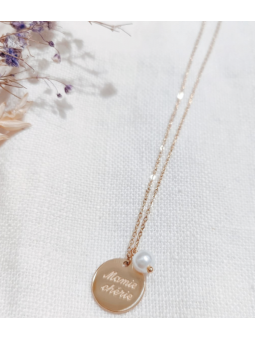 Collier Mamie chérie doré