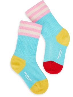 Chaussettes enfant mini azur