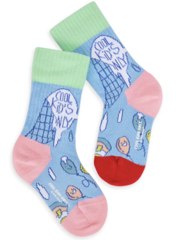 Chaussettes enfants blue cream
