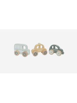 Voitures en bois - Lot de 3