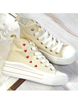 Baskets petits coeurs