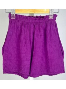 Short en gaze de coton...