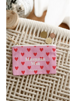 Porte monnaie rose Coeur...