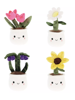 Peluche plantes fleuris -...