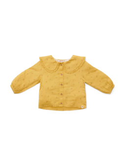 Blouse à fleurs jaune