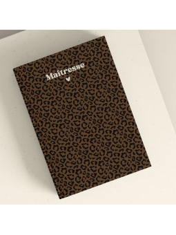 Carnet leopard marron...