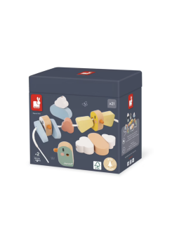 Perles en bois à enfiler...