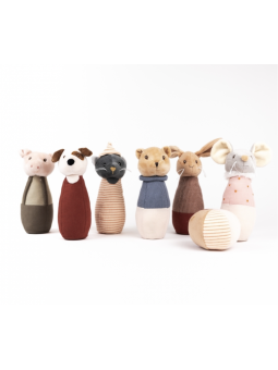 Jeu de quilles en tissu - Amis