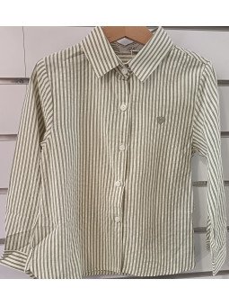 Chemise rayée avec broderie...