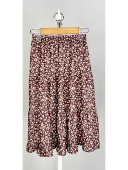 Jupe fleurie longue à...