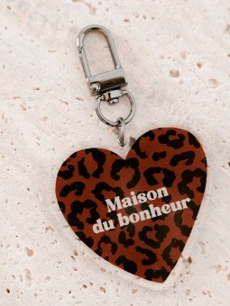 Porte-clé Léopard marron...