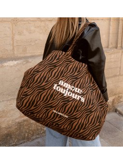 Cabas XXL - Zèbre Foncé ,...