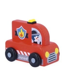 Camion de pompiers en bois...