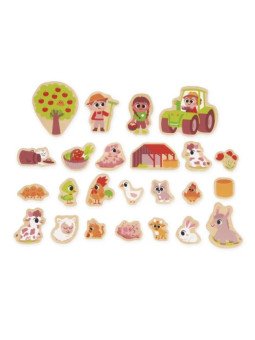 Magnets Ferme 24 pièces