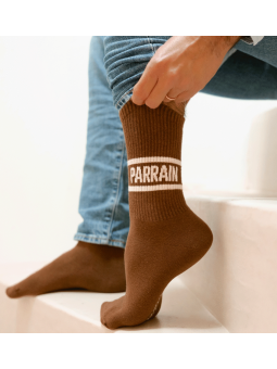 Chaussettes marron - Parrain