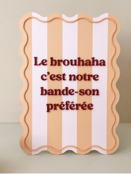 Affiche en plexiglas le...