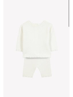 Ensemble long Ecru coton...