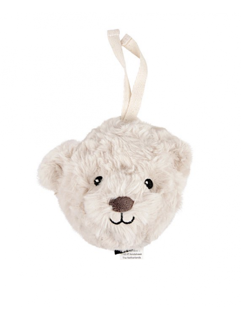 Peluche bruit blanc ours Lou On the go Beige - FLOW AMSTERDAM