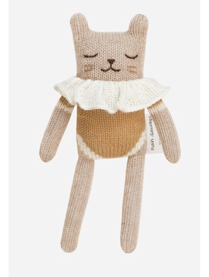 Doudou Chat maillot ocre