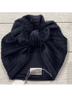 Turban velours Louison Marine