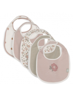 Bavoir Retro Flowers (5pack)