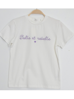 Tee shirt blanc Belle et...