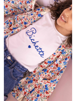 Tee-shirt "Bichette" Bleu